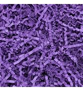 Bobobag 1 LB Dark Purple Crinkle Cut Paper Shred Filler, Decorative Shredded Paper for Gift Baske...