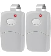 2X for Multicode Linear 308911, 10 dip Switch Gate Opener Remote 300MHz, Multi Code Garage Door O...