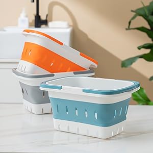 portable shower caddy basket foldable