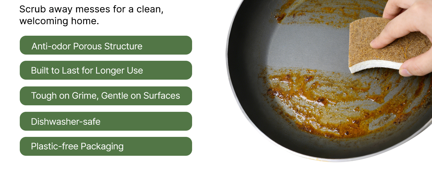 Biodegradable Kitchen Dish Sponges