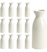 JapanBargain 2722x12, Pack of 12 Porcelain Sake Bottle Sake Carafe Japanese Wine Decanter Dishwas...