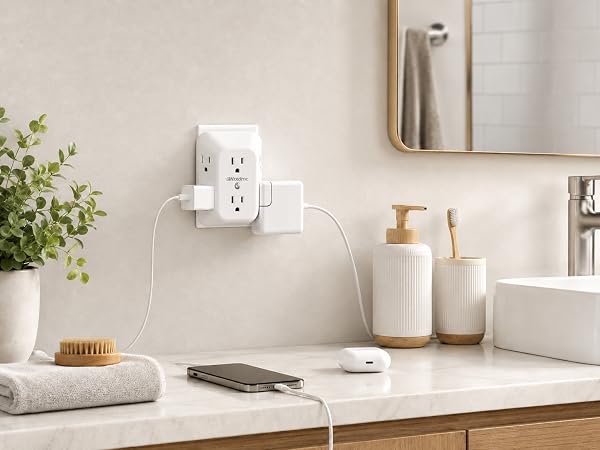 2 prong outlet extender