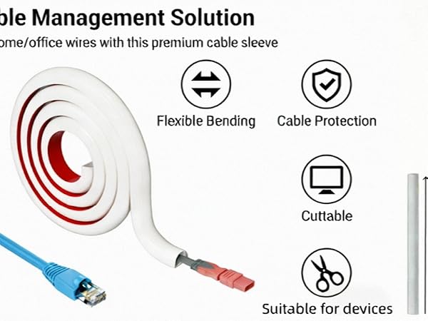 Side Open One Cord Hider Wall Mounted Tv Wire Raceway Management Cable Concealer Channel