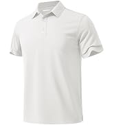 MAGNIVIT Men's Polo Shirt Short Sleeve 3 Button Cotton Pique Casual T-Shirts Moisture Wicking Per...