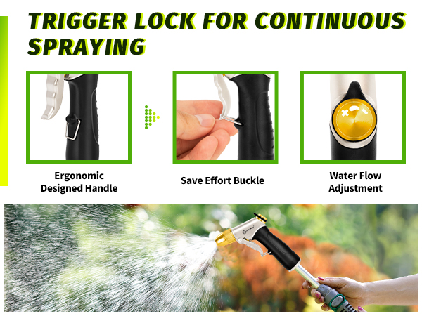 ergonomic design and trigger lock buckle