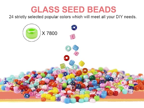 Glass Seed Beads for Jewelry Bracelet Making Kit