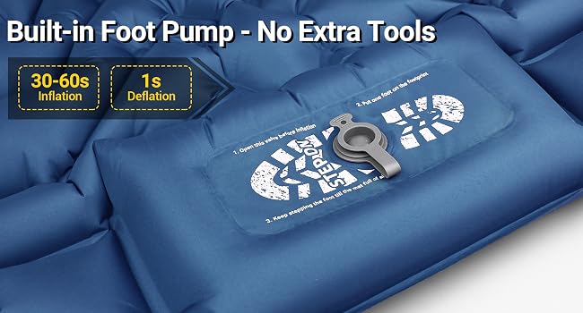 Built-In Foot Pump