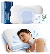 Bedsure Cervical Neck Pillow - Ergonomic Pillows for Deep Sleep, Memory Foam Pillows for Side & B...