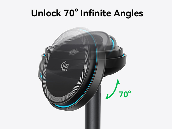 Adjustment Viewing Angles for magnetic iphone charger