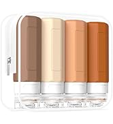 Redfly Travel Bottles for Toiletries, Tsa Approved 3oz Travel Size Containers, Leak Proof Travel ...