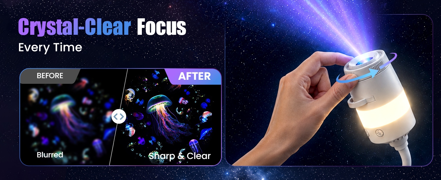 plug and play hd star projector ocean