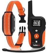 PaiPaitek Bark Activated Shock Collar with Remote - Automatic Bark and Training Collar Combo 3300...