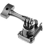 Forevercam 360°Rotate Aluminum Helmet Mount for Gopro Hero 13/12/11/10/9/8/Insta360/AKASO/DJI Osm...