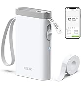 Nelko Label Maker Machine with Tape, P21 Portable Bluetooth Label Printer, Wireless Built-in Cutt...