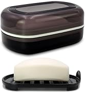 HAYSNA Travel Soap Container, Bar Soap Holder, Portable Soap Case, Soap Dish with Lid for Traveli...