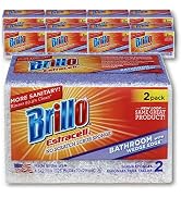 Brillo Estracell Sponges | Premium, Long Lasting | Kitchen & Bathroom (12 Pack (2ct), Wedge Edge ...