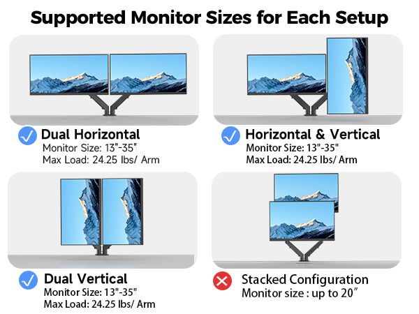 dual monitor stand