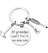 PLwelth Father’s Day Gifts from Son Daughter Grandson Granddaughter Funny Dad Grandpa Keychain fo...