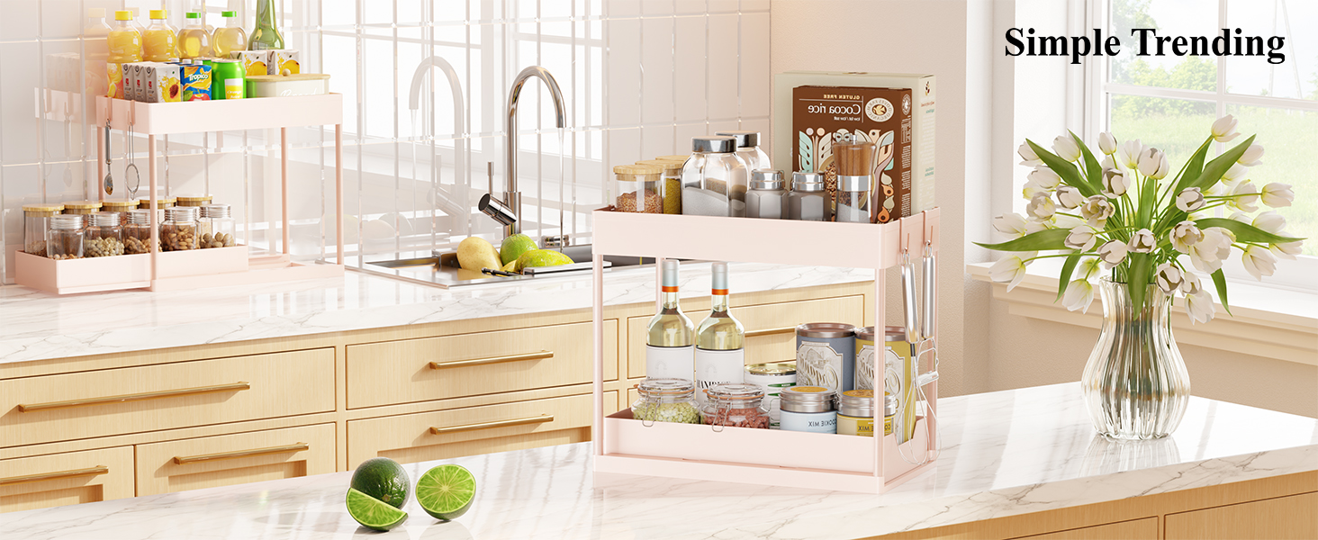 Simple Trending Under Sink Organizer 2 Pack