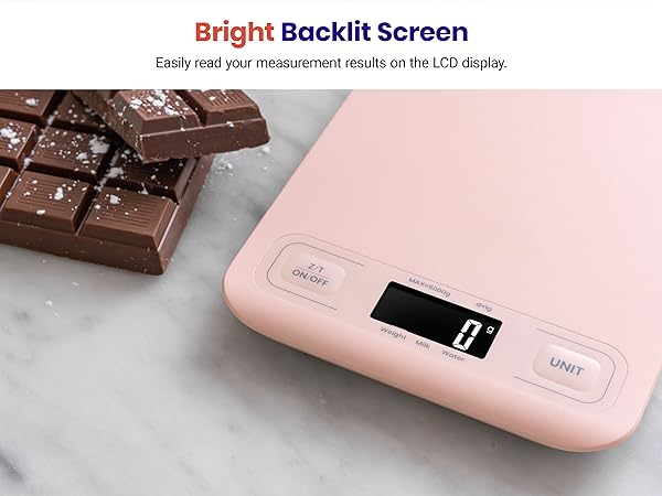 Bright LCD screen makes it easy to read.