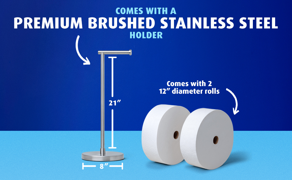 Comes with a premium brushed stainless stell holder