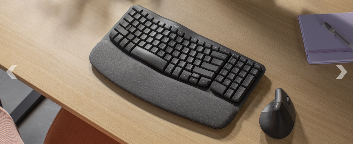 wave keys for business wireless ergonomic compact keyboard