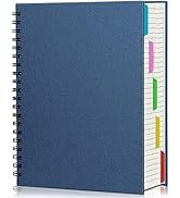 EUSOAR 5 Subject Notebook with Tabs, 1pcs B5 7.3