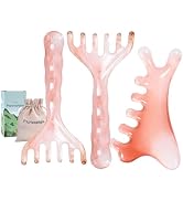 Papipapiqiao 3 Pack Head Massager & Scalp Comb - Manual Scalp Massager with Gua Sha Comb for Scal...