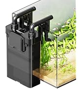 AQUASMITH Hang on Back Aquarium Filter,Ultra-Quiet Small Canister Filter,Multi-Layered Filtration...