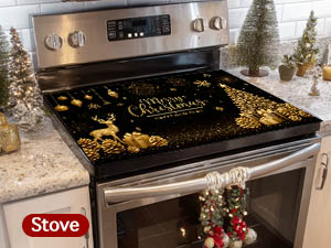 Christmas Stove Top Cover