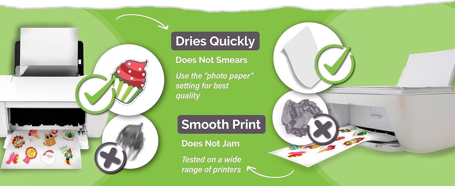 sticker paper for printer waterproof sticker paper printable vinyl for inkjet printer sticker paper