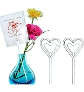 BEADNOVA Floral Card Holder Picks 50pcs 13inch Flower Pick Plastic Floral Pick Holder for Card Ph...