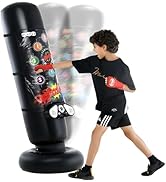 Play22 Punching Bag for Kids with Educational Electronic Memory Game & Music Mat with Lights & So...