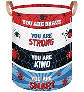 Spider Web Laundry Basket Hamper - Inspirational Large Collapsible Storage Bin for Blankets, Kids...