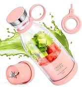MIAOKE Portable Blender,Fashion Portable Blender for Shakes and Smoothies 11.8 Oz,Magnetic USB Fa...