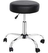 HomGarden Adjustable Rolling Stool Chair Salon Spa Stool Hydraulic Swivel Stool with Wheels and U...