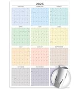 2026 Wall Calendar Large (39 x 27 inches - Rolled) Dry Erase Calendar for Wall, Vertical, Quality...