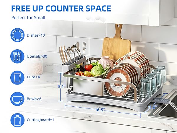 dish drying rack for kitchen counter