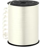 woric 600 Yards Ivory Curling Ribbon 1/5 Inch Cream Balloon String Ribbon | Plastic Thin Crafts R...