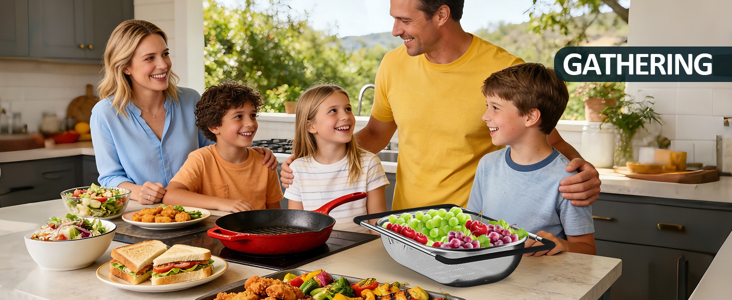 collapsible colander strainer