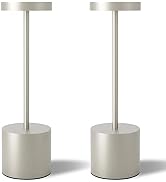Cordless Table Lamps Set of 2, 5000mAh Rechargeable Battery Powered Lamp, 3 Color Stepless Dimmab...