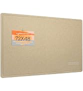 Large Bulletin Board - 72 x 48 Inches, Decorative Felt Pin Board for Wall - 6' x 4' Foldable Phot...