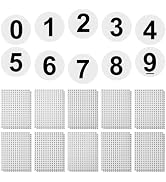 Baluue 6000pcs Small Number Stickers 0-9, Tiny Vinyl Number Labels, Waterproof Stickers for Inven...