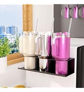 Kovewon Magnetic Cup Holder for Stanley 30/40 oz Water Bottle Tumbler Organizer Holder for Fridge...