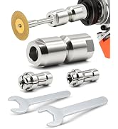 Angle Grinder to Die Grinder Adapter with 5/8"-11 to 1/4 & 1/8 Collet, Conversion Angle Grinder A...