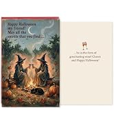 Witchy Halloween Card for Friends Bestie, Best Friend Happy Halloween Card | Witches Design, Hall...