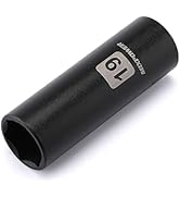 MIXPOWER 1/2-Inch Drive Deep Impact Socket, 19mm, CR-V, Metric, 6 Point, Deep