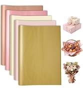 woric 120 Sheets Rose Gold Tissue Paper Bulk 20 X 14 Inches Metallic Pastel Tissue Paper for Gift...