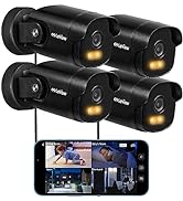 LaView 2K Security Camera Outdoor with Color Night Vision,3MP Wired Cameras for Home Security,IP6...