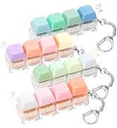 4PCS Keyboard Fidget Toy, Fidget Keyboard Keychain Keyboard Clicker Fidget Silent Loud Clicker Fi...
